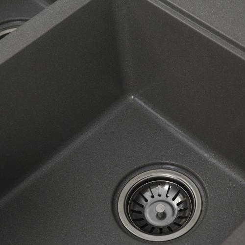 VALESO HARMONY 7850 Granite Kitchen Sink, Matte Gray Monsoon - Фото № 1