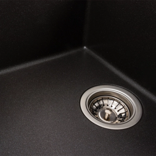 Гранитная мойка для кухни VALESO SELENA 7950 матовая Морион - Фото № 2