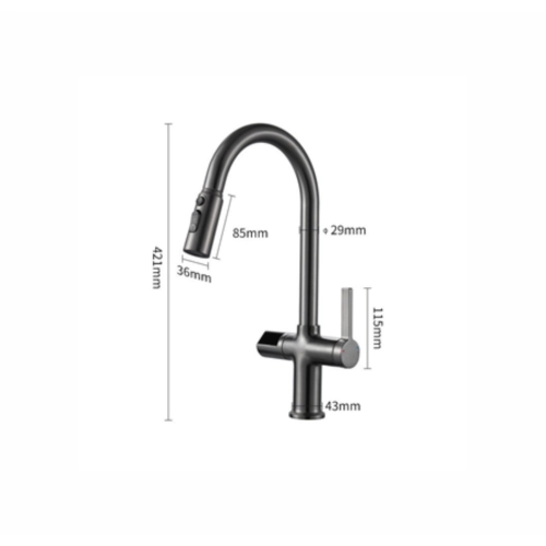 Смеситель кухонный VALESO NSC087 (сенсорный выключатель + датчик температуры) - Фото № 4