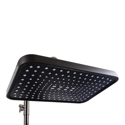 Душевая колонна VALESO NSK078 PVD черная с индикатором температуры - Фото № 1