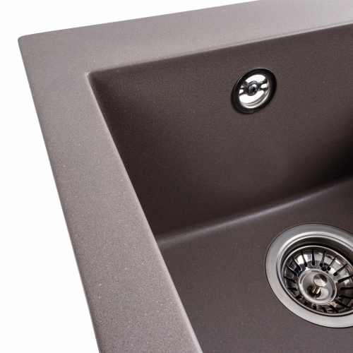 Гранитная мойка для кухни VALESO 4150 SOKIL матовая Дюна - Фото № 3