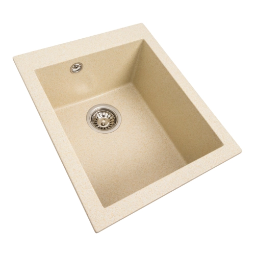 Гранитная мойка для кухни VALESO SOKIL 4150 матовая Песок - Фото № 1