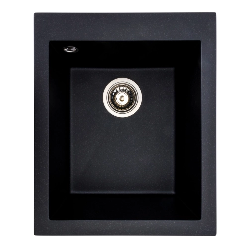Гранитная мойка для кухни VALESO SOKIL 4150 матовая Черный металлик