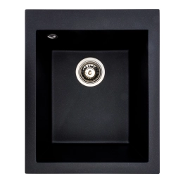 Гранитная мойка для кухни VALESO SOKIL 4150 матовая Черный металлик