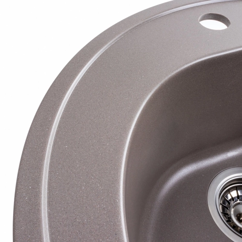 Гранитная мойка для кухни VALESO LUNA 510 матовая Дюна - Фото № 11