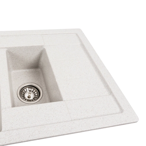 Гранитная мойка для кухни VALESO 7850W TOSKANA матовая Топаз - Фото № 3