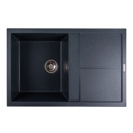 Гранитная мойка для кухни VALESO SELENA 7950 матовая Антрацит