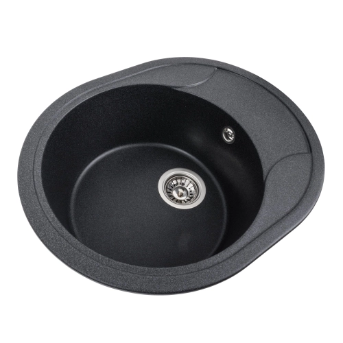 Гранитная мойка для кухни VALESO ONYX 5847 матовая Карбон - Фото № 2