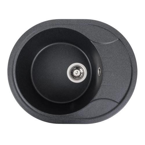 Гранитная мойка для кухни VALESO ONYX 5847 матовая Карбон