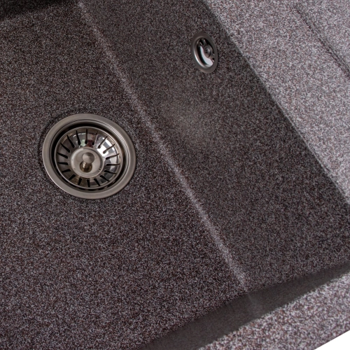 Гранитная мойка для кухни VALESO SELENA 7950 матовая Микс - Фото № 2