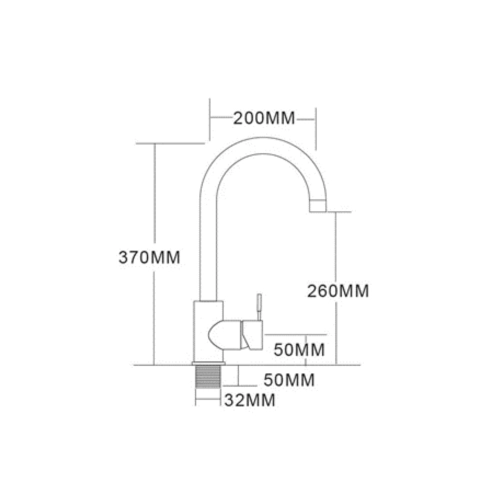 Смеситель кухонный VALESO 56 NESP - Фото № 2