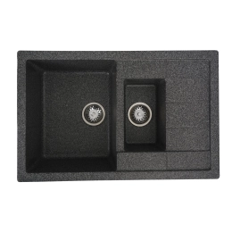 Гранитная мойка для кухни VALESO TOSKANA 7850W матовая Графит