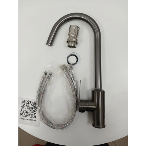 Смеситель кухонный VALESO TH36 PVD черный - Фото № 2