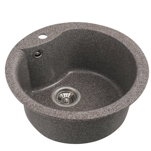 Гранитная мойка для кухни VALESO 480 TURAS матовая Микс - Фото № 4