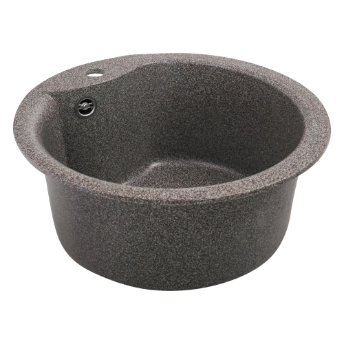 Гранитная мойка для кухни VALESO 480 TURAS матовая Микс - Фото № 8