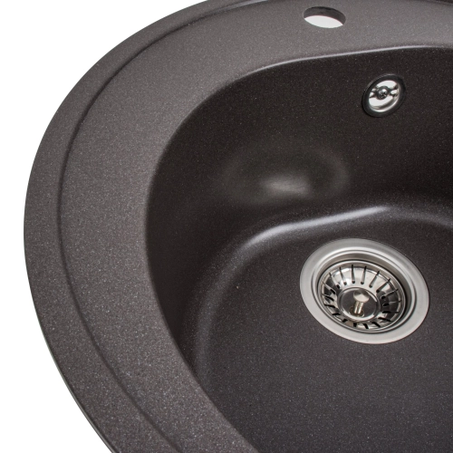 Гранитная мойка для кухни VALESO 510 LUNA матовая Гренадин - Фото № 6