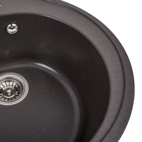 Гранитная мойка для кухни VALESO 510 LUNA матовая Гренадин - Фото № 4