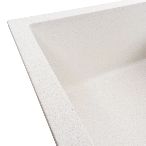 VALESO CASCADA 7050 Granite Kitchen Sink, Matte White with dots - Фото № 1