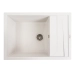 VALESO CASCADA 7050 Granite Kitchen Sink, Matte White with dots - Фото №1