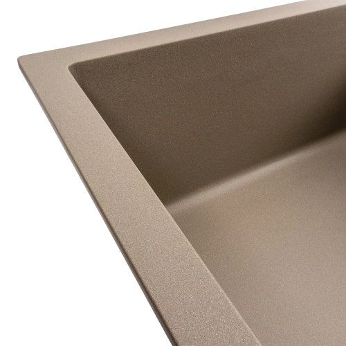 Гранитная мойка для кухни VALESO CASCADA 7050 матовая Титан - Фото № 1