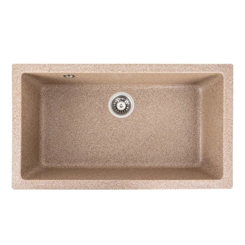 Гранитная мойка для кухни VALESO PARUNA 7945 матовая Карамель - Фото № 1
