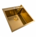 Кухонная мойка 50*50 PVD Gold Valeso Handmade (сифон круглый, 3,0/0,8) - Фото № 1