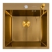 Кухонная мойка 50*50 PVD Gold Valeso Handmade (сифон круглый, 3,0/0,8) - Фото №1
