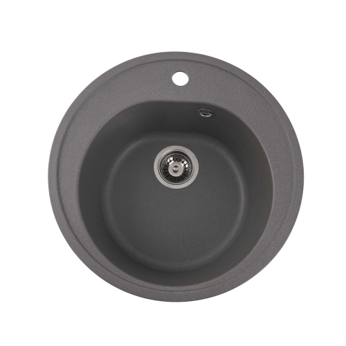 Гранитная мойка для кухни VALESO LUNA 510 матовая Серый муссон