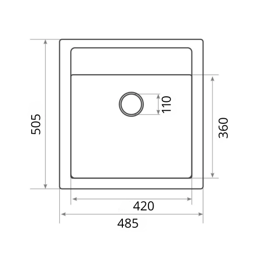 Гранитная мойка для кухни VALESO FIESTA 5149 матовая Серый муссон - Фото № 17