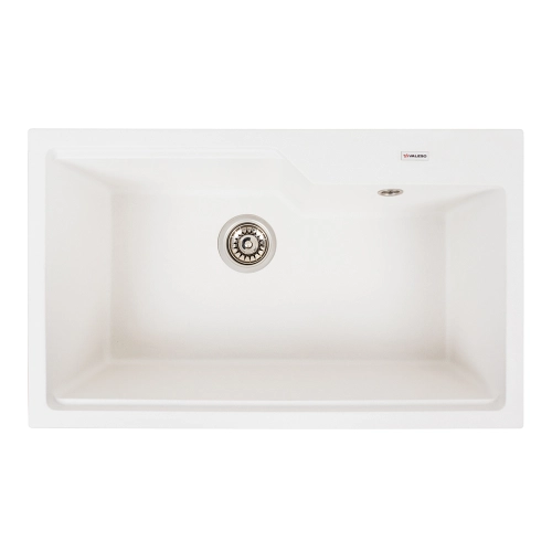 Гранитная мойка для кухни VALESO NIKA 7545 матовая Белоснежная