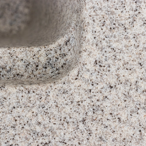 Гранитная мойка для кухни VALESO NIKA 7545 матовая Серая - Фото № 5