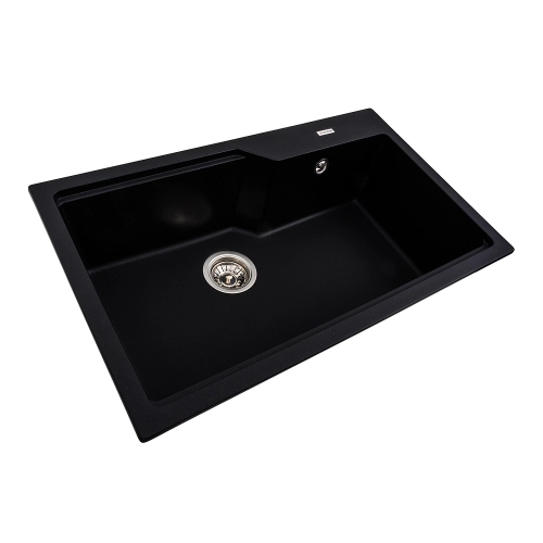 VALESO NIKA 7545 Granite Kitchen Sink, Matte Metallic Black - Фото № 1