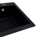 VALESO NIKA 7545 Granite Kitchen Sink, Matte Metallic Black - Фото № 2