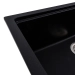 VALESO NIKA 7545 Granite Kitchen Sink, Matte Metallic Black - Фото № 3