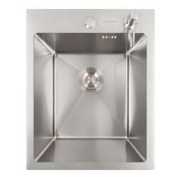 Кухонная мойка нержавейка 40*50 VALESO Handmade (сифон круглый 3,0/0,8)