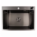 Кухонная мойка VALESO Handmade PVD 70*50 черная (сифон круглый, 3,0/0,8) - Фото №1