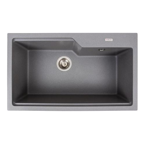 Гранитная мойка для кухни VALESO NIKA 7545 матовая Серый муссон