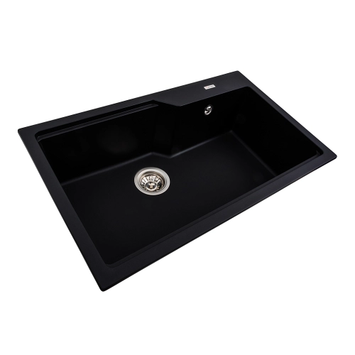 VALESO NIKA 7545 Granite Kitchen Sink, Matte Black - Фото № 1