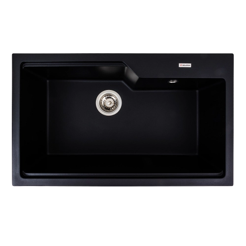 VALESO NIKA 7545 Granite Kitchen Sink, Matte Black