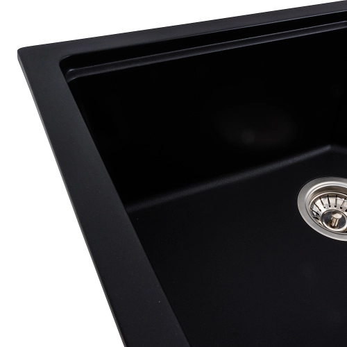 VALESO NIKA 7545 Granite Kitchen Sink, Matte Black - Фото № 3