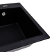 VALESO NIKA 7545 Granite Kitchen Sink, Matte Black - Фото № 2