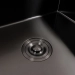 Кухонная мойка черная 60*50 PVD VALESO Handmade (сифон круглый, 3,0/0,8) - Фото № 4