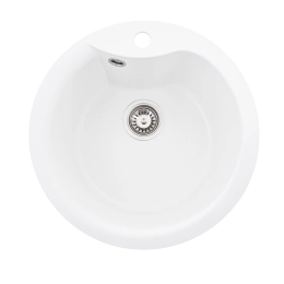 Гранитная мойка для кухни VALESO TURAS 480 матовая Белоснежная