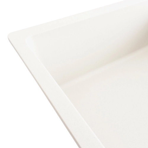 Гранитная мойка для кухни VALESO ROMA 7850 матовая Белоснежная - Фото № 1