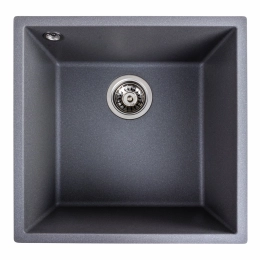 Гранитная мойка для кухни VALESO RUBA 4040 матовая Серый муссон