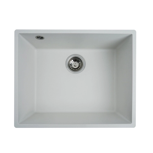 Гранитная мойка для кухни VALESO OASIS 5444 матовая Белоснежная - Фото № 5