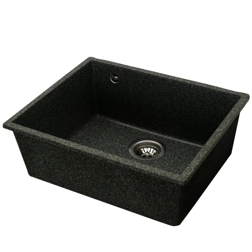 Гранитная мойка для кухни VALESO OASIS 5444 матовая Графит - Фото № 3