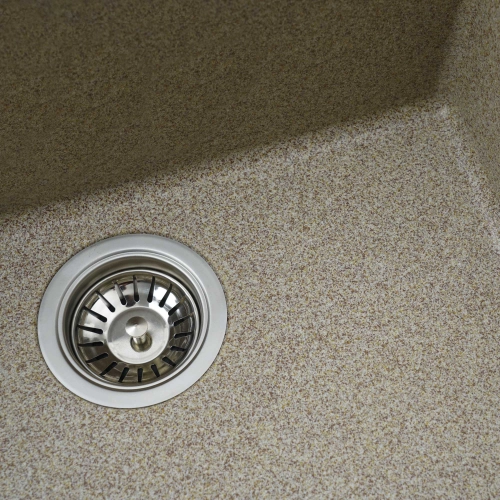 Гранитная мойка для кухни VALESO OASIS 5444 матовая Карамель - Фото № 7