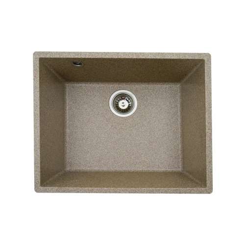 Гранитная мойка для кухни VALESO OASIS 5444 матовая Карамель - Фото № 1