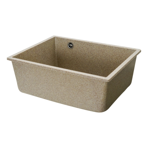 Гранитная мойка для кухни VALESO OASIS 5444 матовая Карамель - Фото № 3